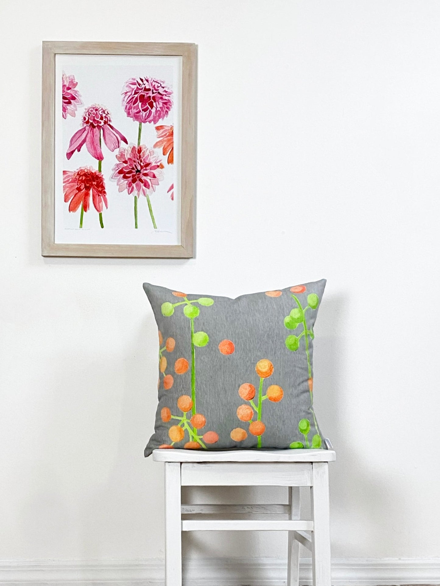 Art Print: Anemone Dahlia on Snow