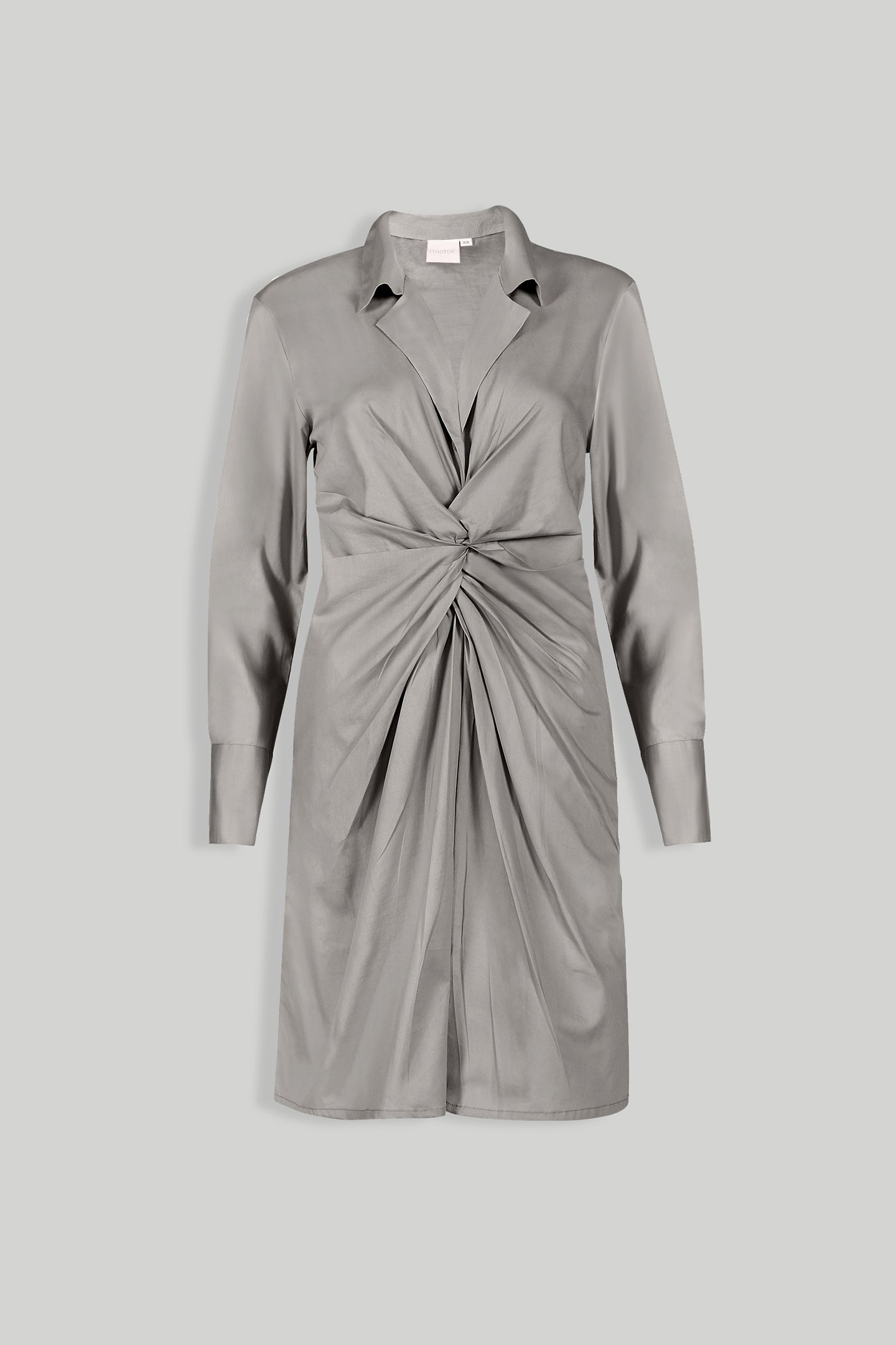 Front Twist Dress in Ecru