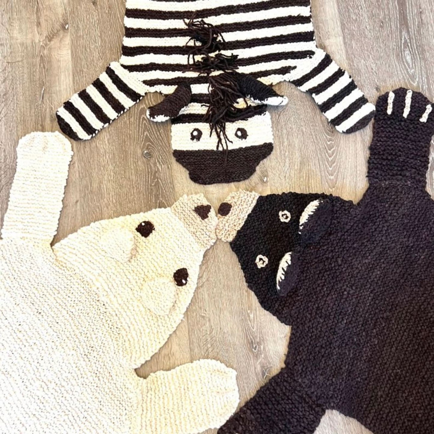 Organic Wool Play Mat + Nursery Rug | Polar Bear