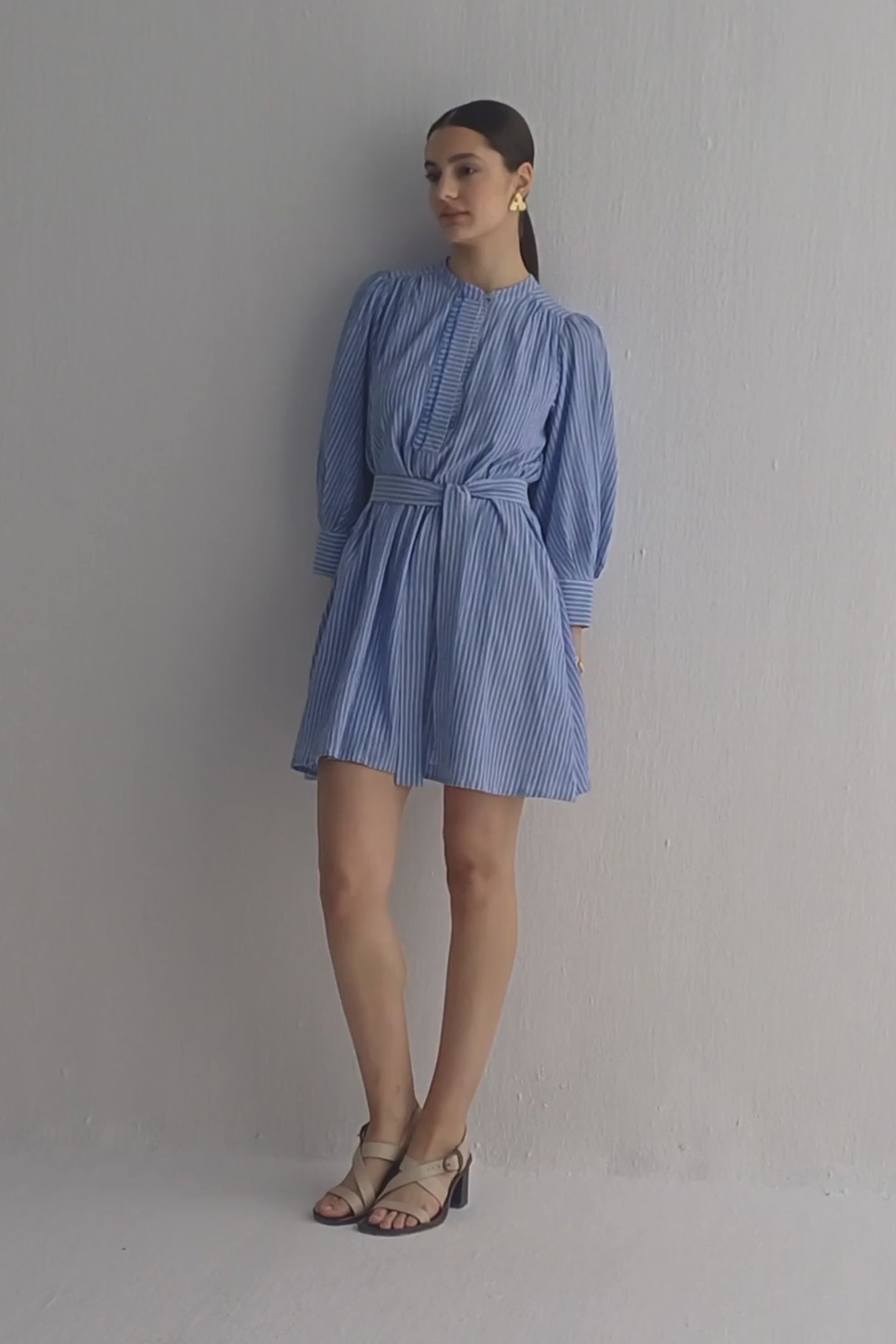 Oversized Tunic Dress with Optional Belt
