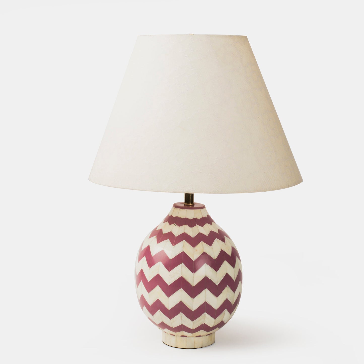 Lavender Herringbone Table Lamp