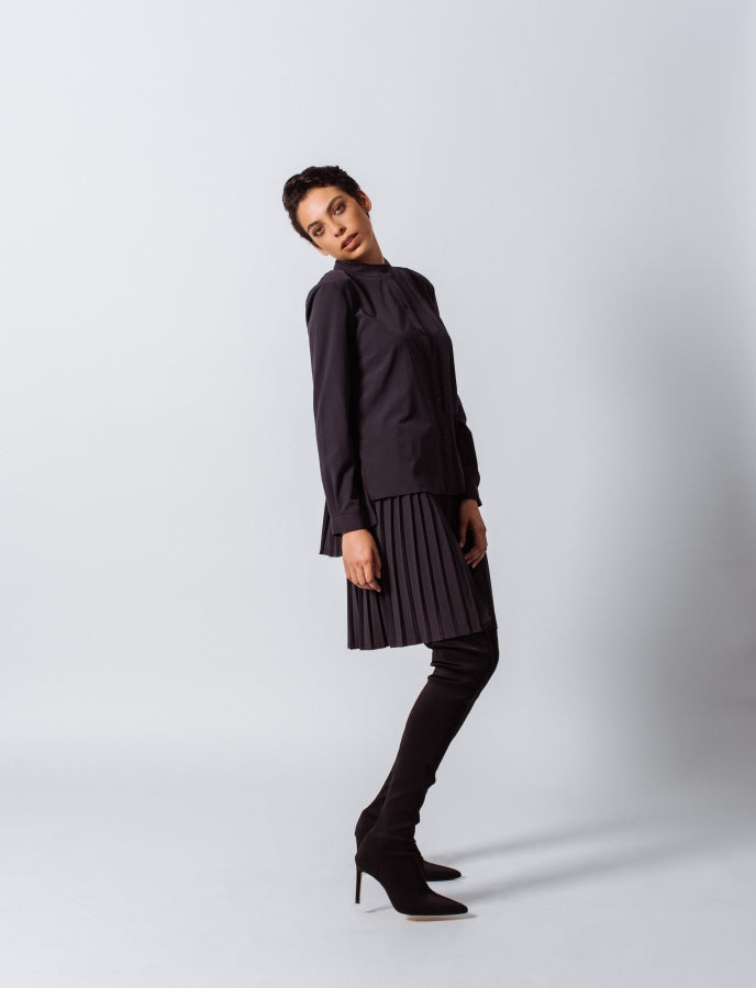 Luxe Black Pleated Skirt – Elegant Women’s Pleated Skirt