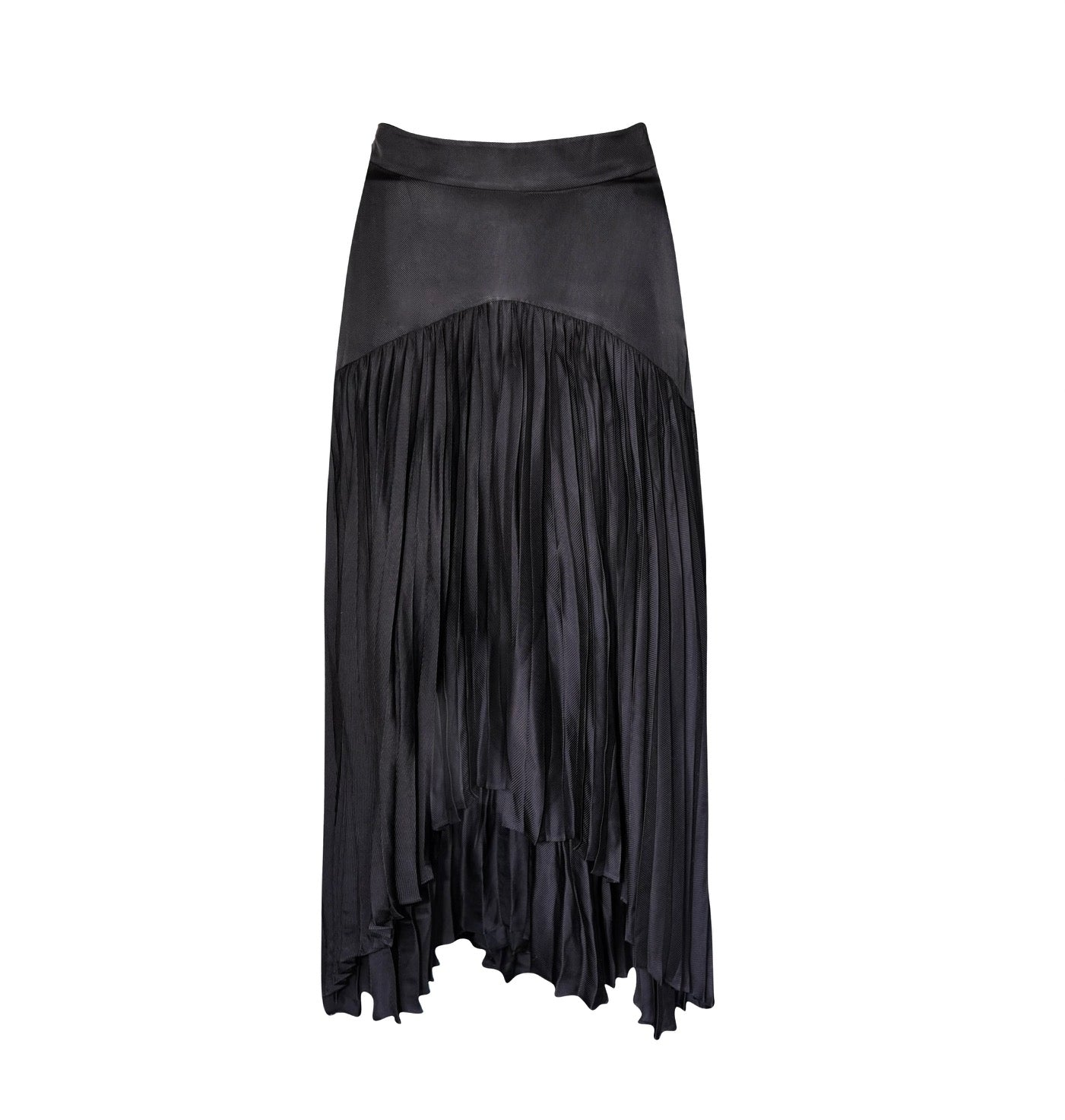 Maryanne Black Pleated Skirt – Stylish Women’s Midi Skirt