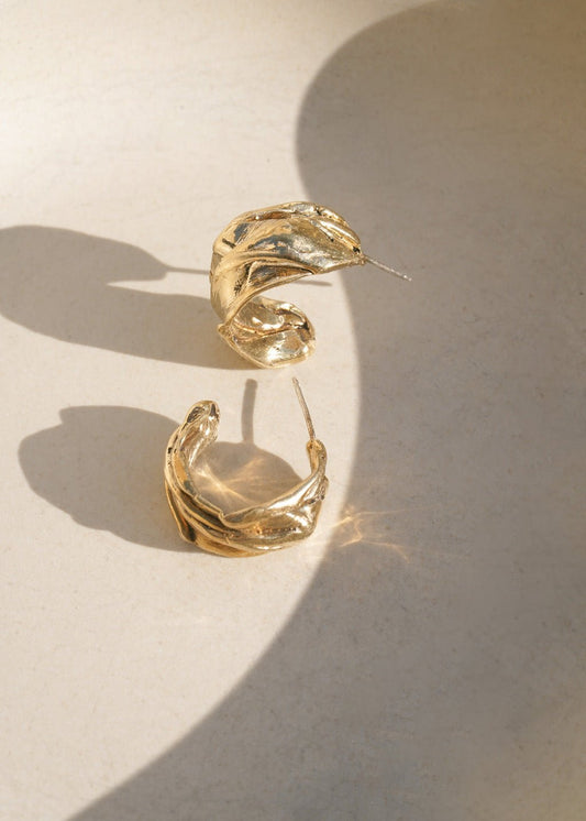 Eureka Chunky Gold Hoop Earrings