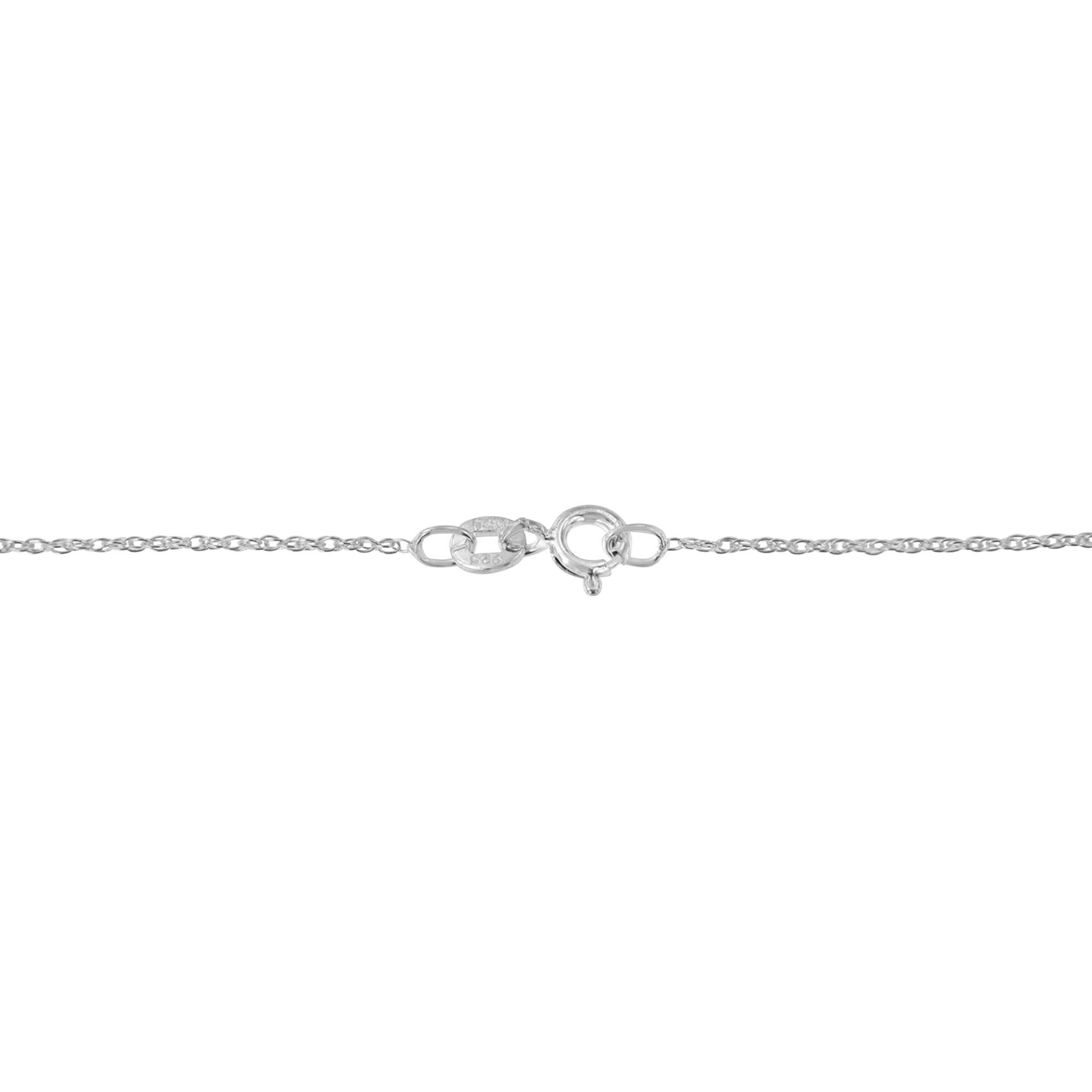 .925 Sterling Silver 1/3 Cttw Diamond Framed Open Cross 18" Pendant Necklace (J-K Color, I2-I3 Clarity)