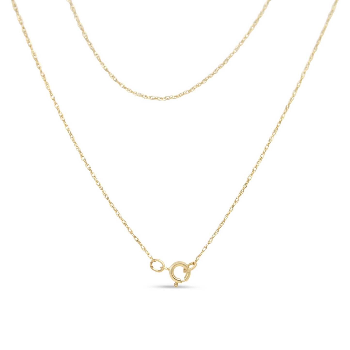 10K Yellow Gold Plated .925 Sterling Silver 1/10 Cttw Miracle Set Round Diamond 18" Pendant Necklace - Choice of Shapes