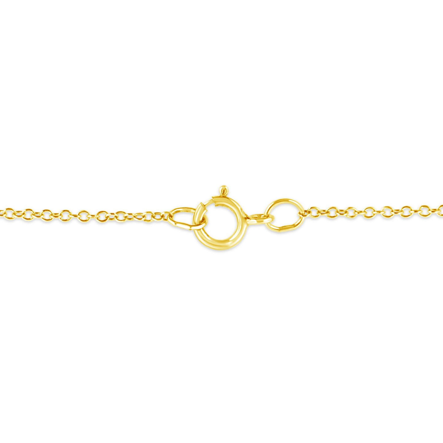 10K Yellow Gold Plated .925 Sterling Silver 1/10 Cttw Miracle Set Round Diamond 18" Pendant Necklace - Choice of Shapes