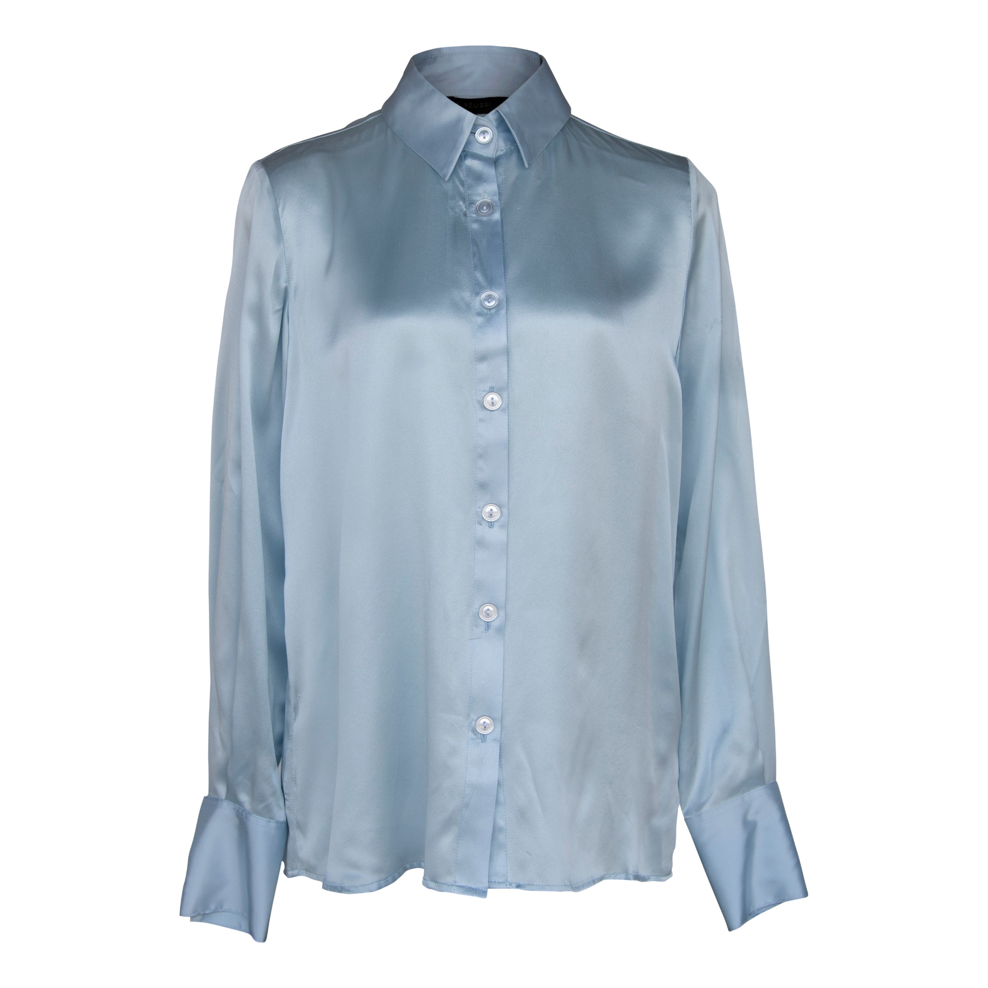 Luxe Silk Blouse in Blue – Luxurious Women’s Silk Top