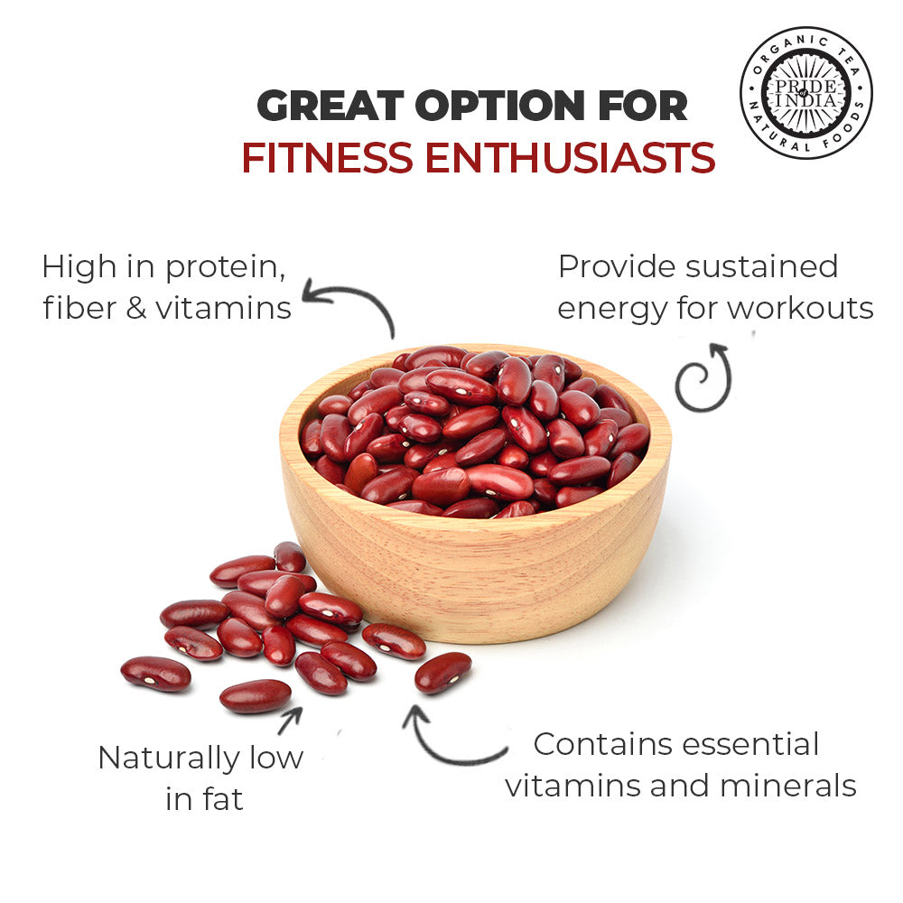 Indian Whole Dark Kidney Beans - Protein & Fiber Rich Rajma Jar