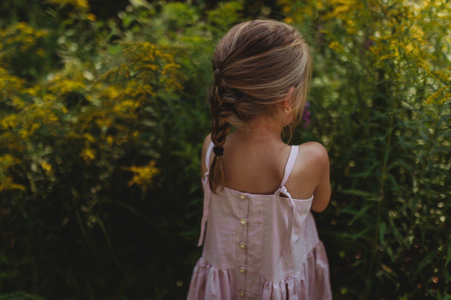 Hikari Pintuck Dress | Pink