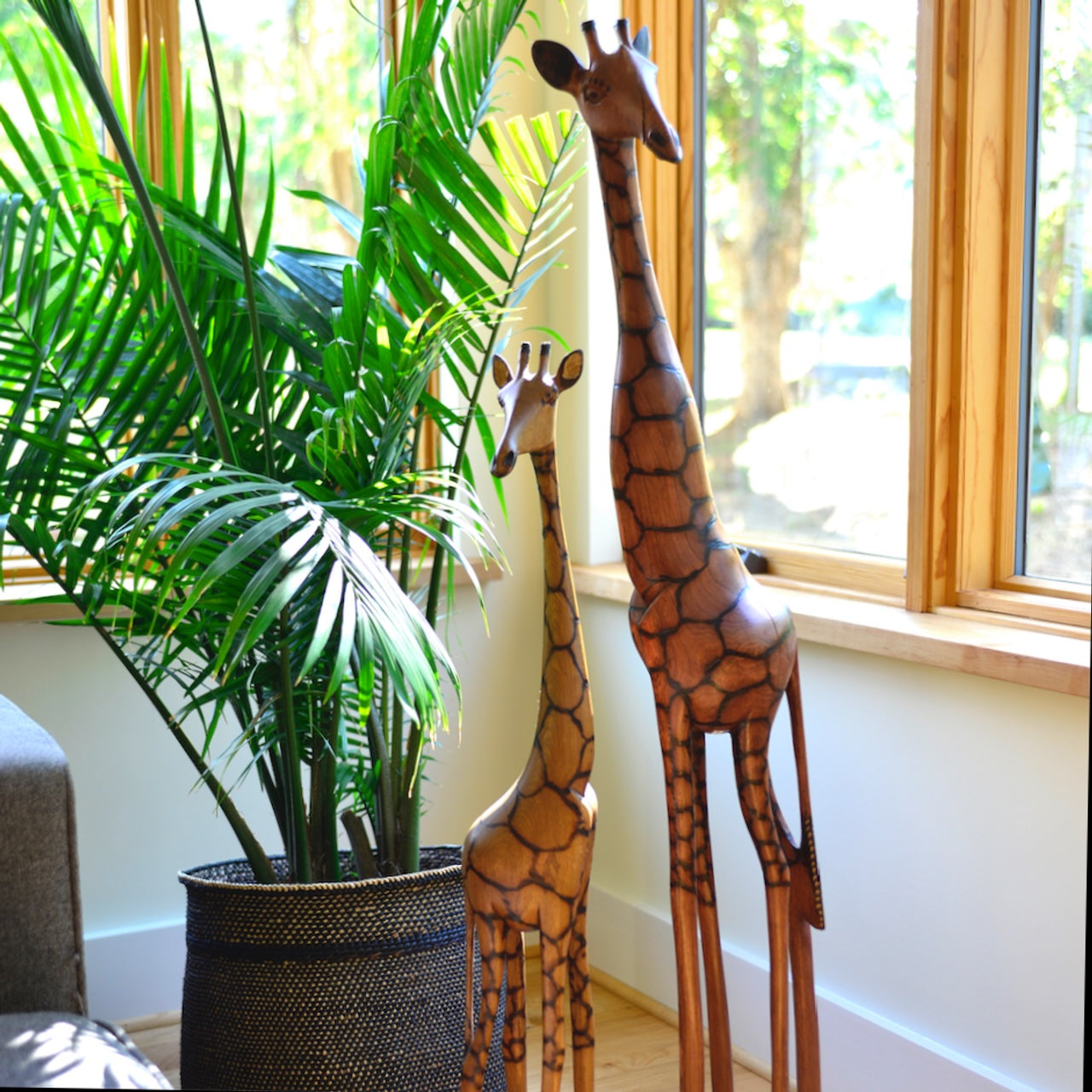 24" Olivewood Giraffe