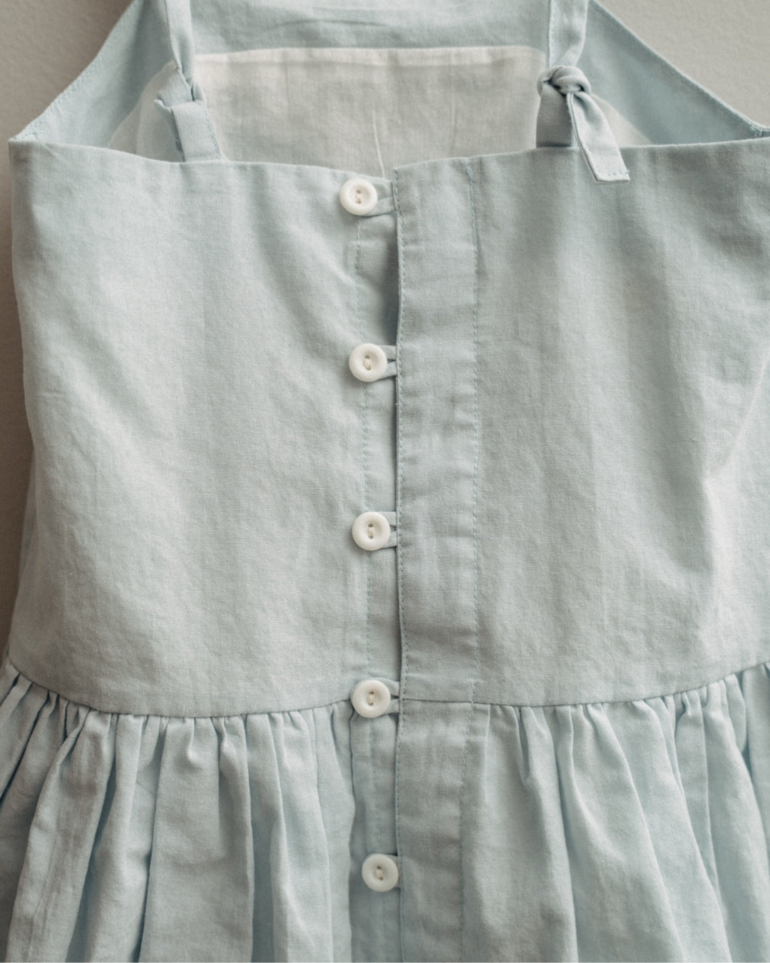 Hikari Pintuck Dress | Powder Blue