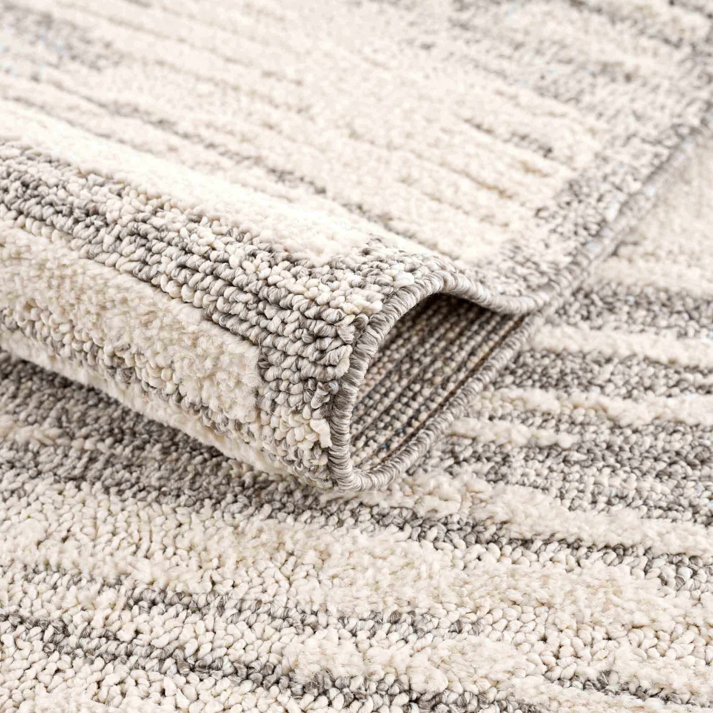 Lave Bone & Taupe Area Rug - Clearance