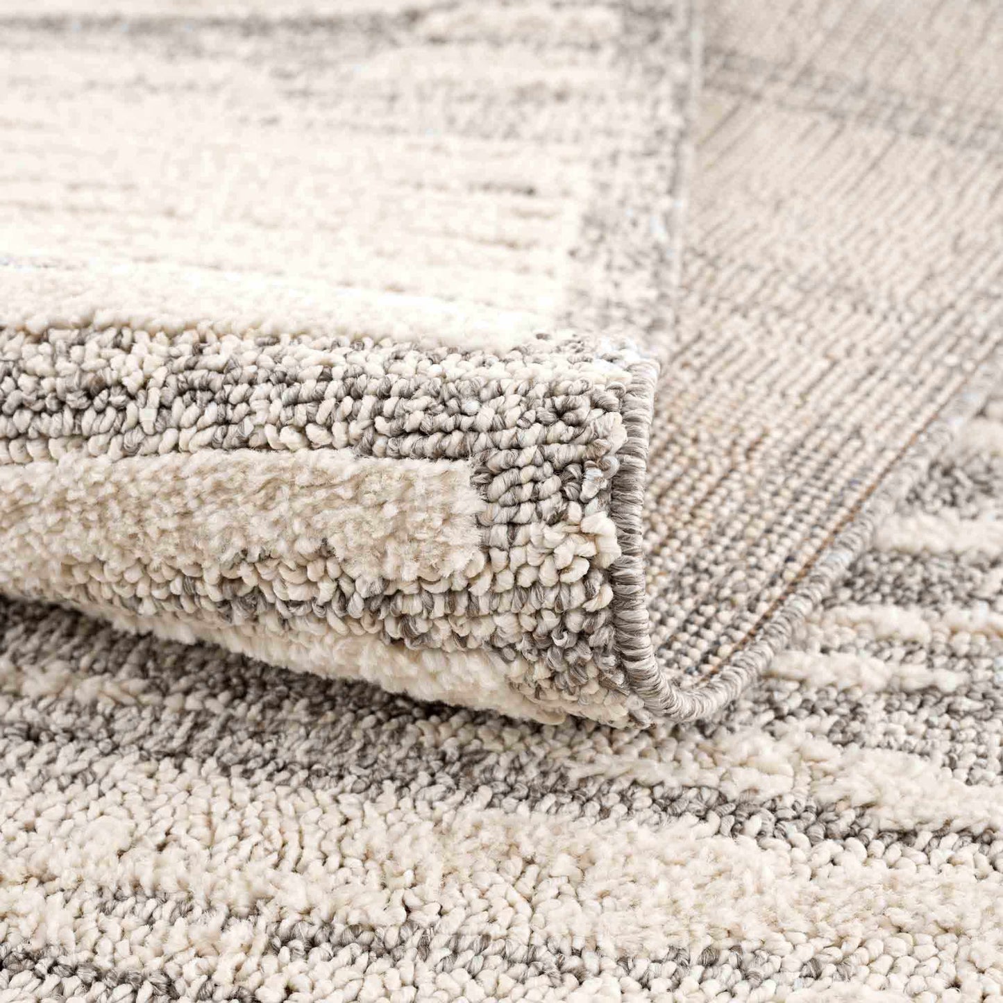 Lave Bone & Taupe Area Rug - Clearance