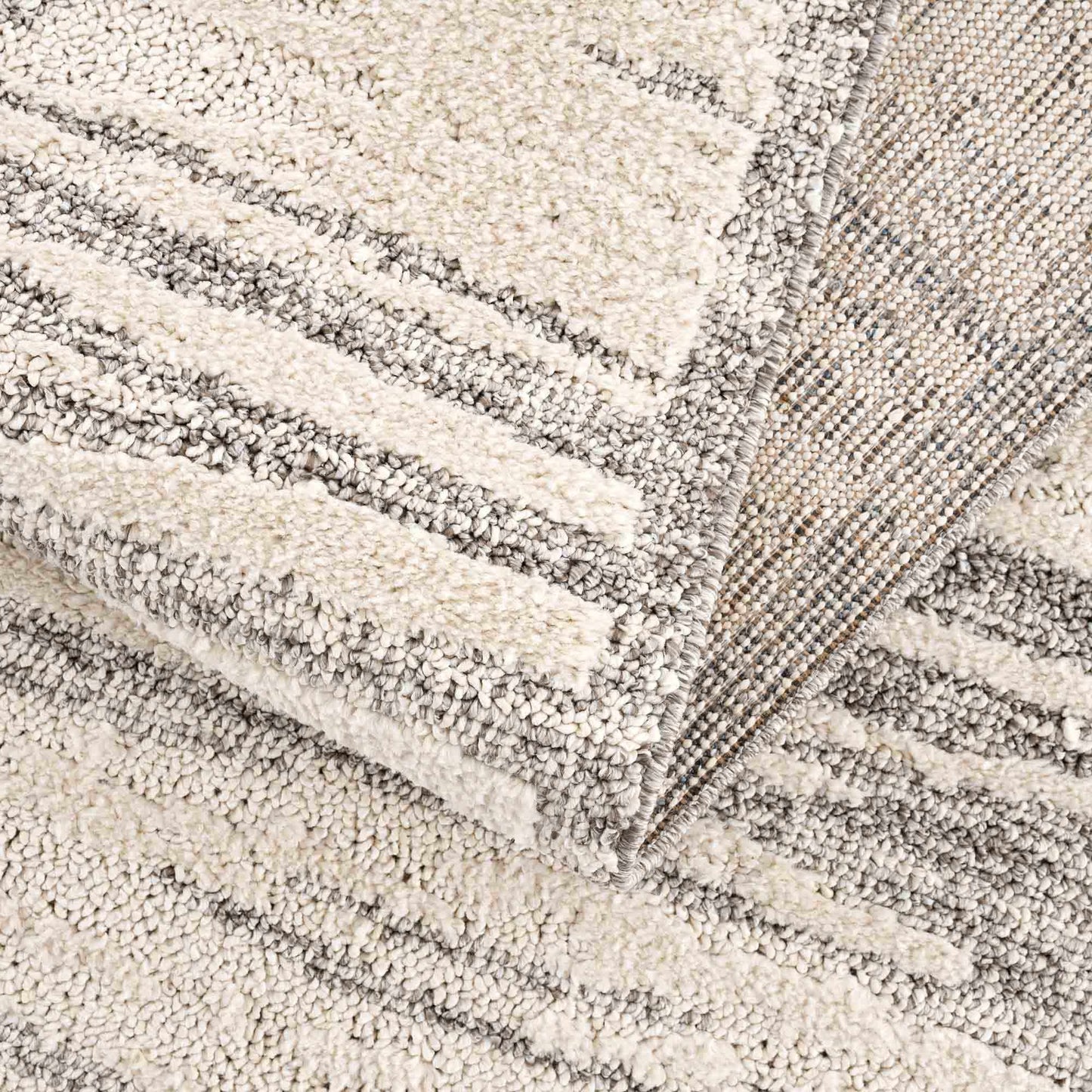 Lave Bone & Taupe Area Rug - Clearance