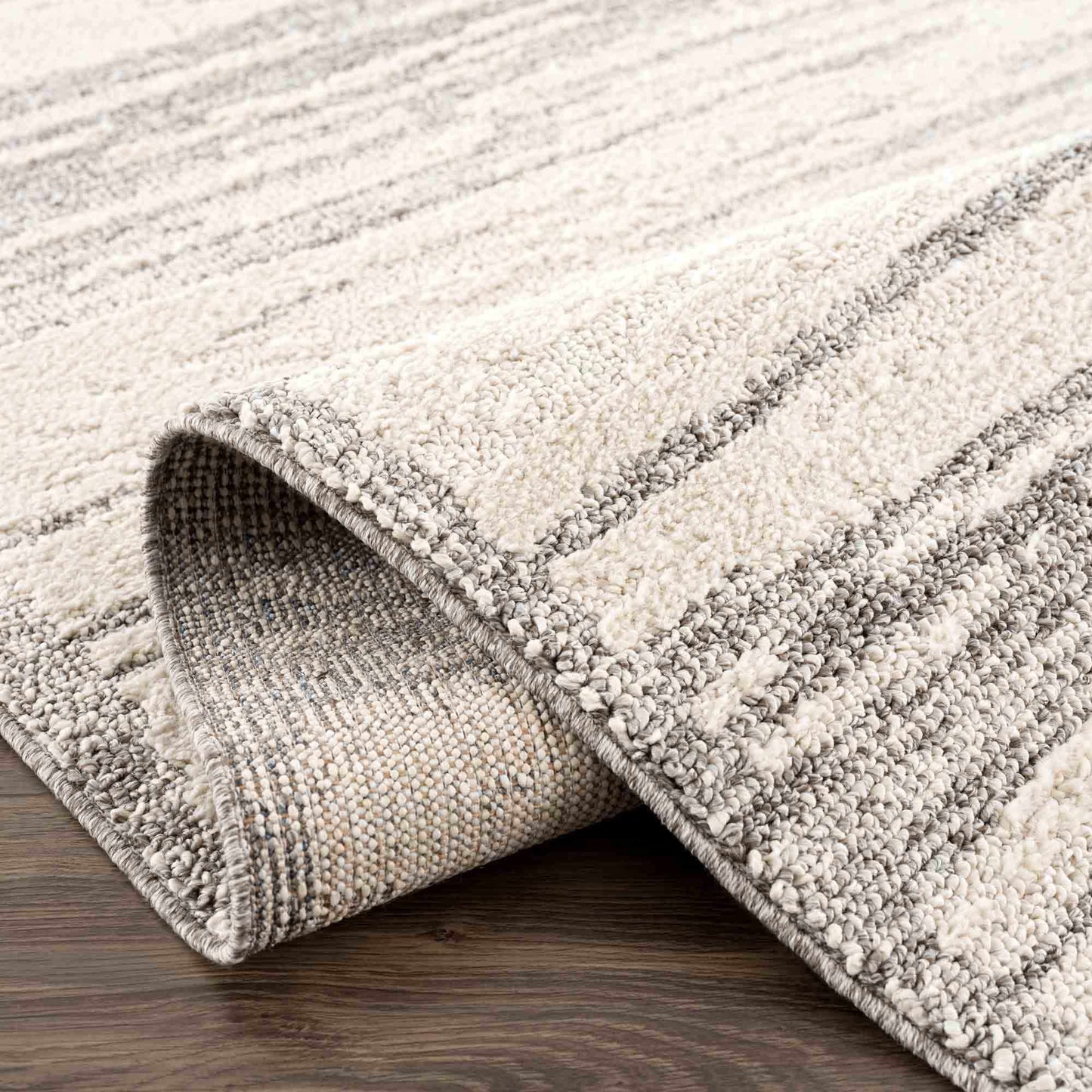 Lave Bone & Taupe Area Rug - Clearance