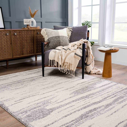 Lave Bone & Taupe Area Rug - Clearance