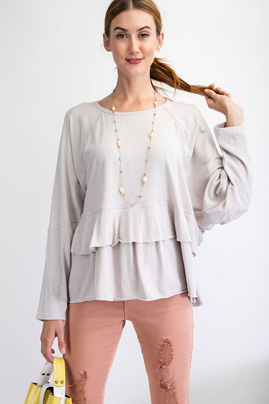 Lace Detailing Tunic L