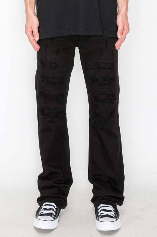 Bootcut Rip & Repair Colored Jeans 38