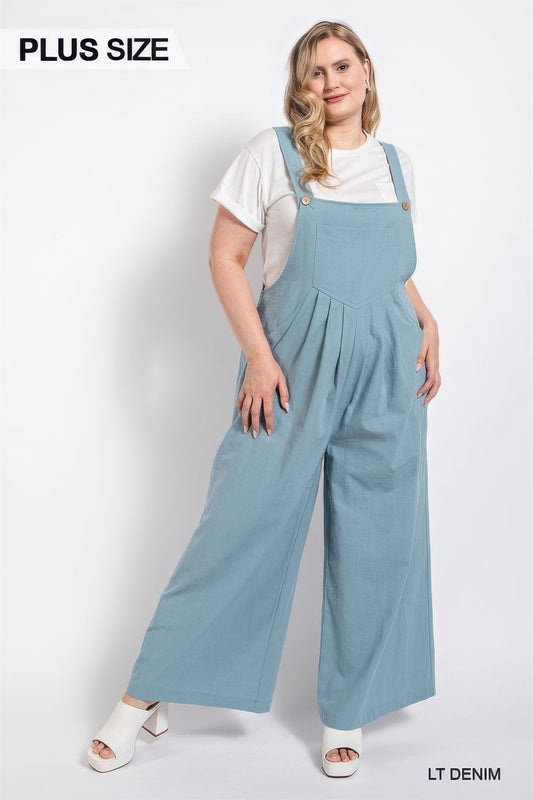 Pintuck detail overall with side pockets 2XL
