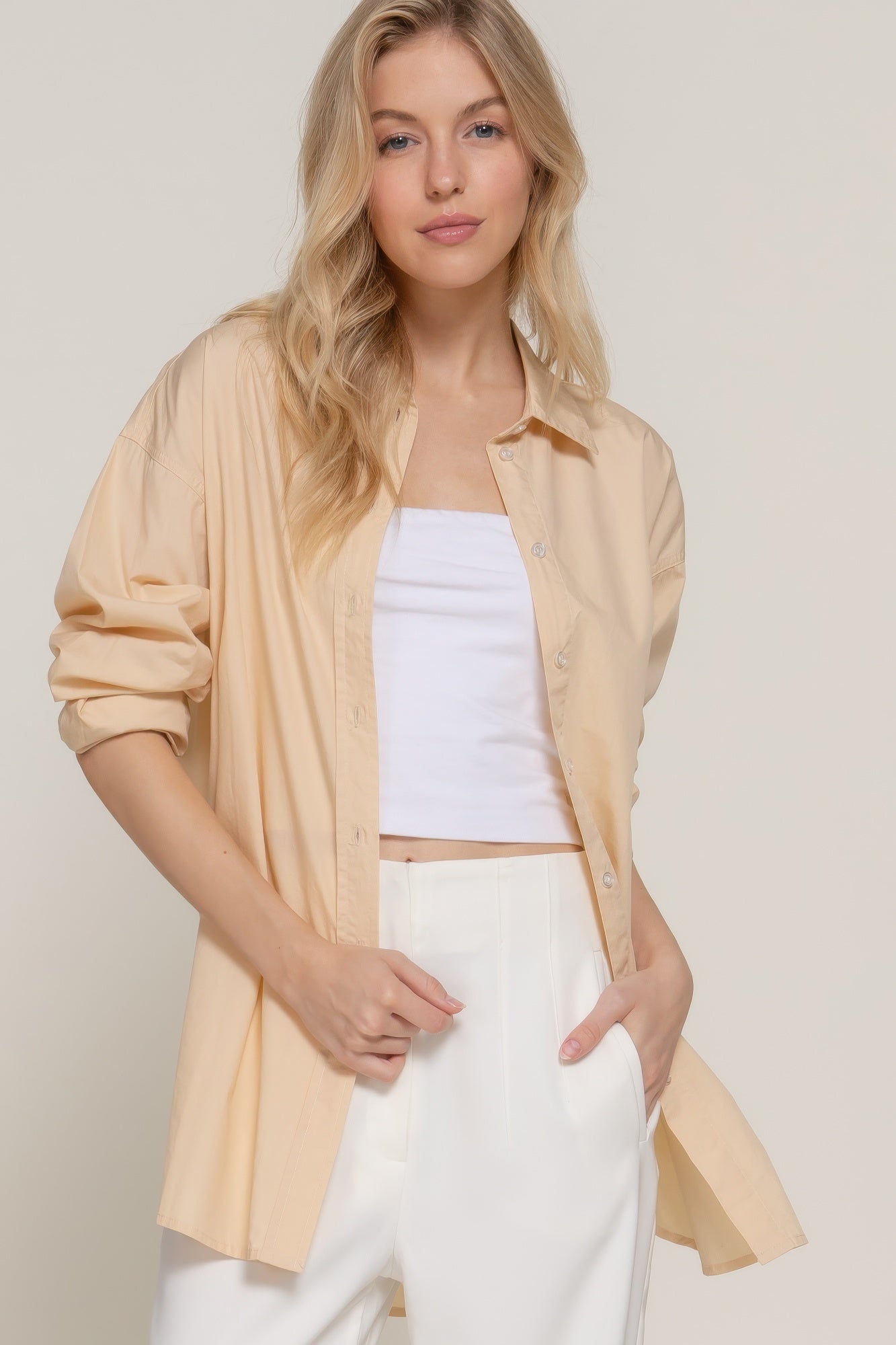 Long Sleeve Loose Fit Shirt L