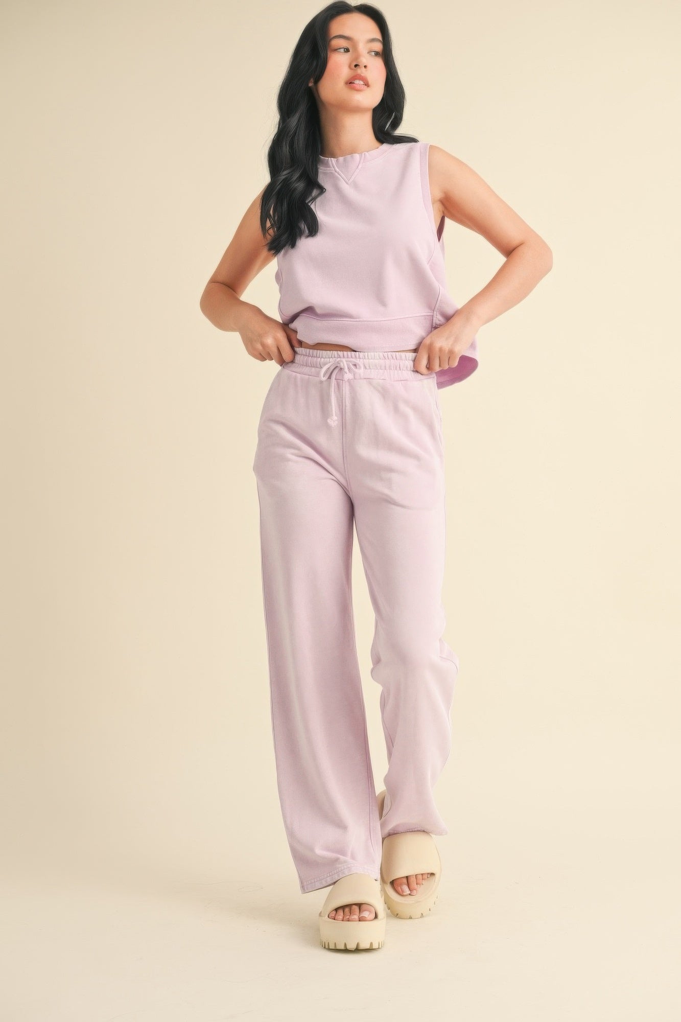 Mineral Wash Sleeveless Top