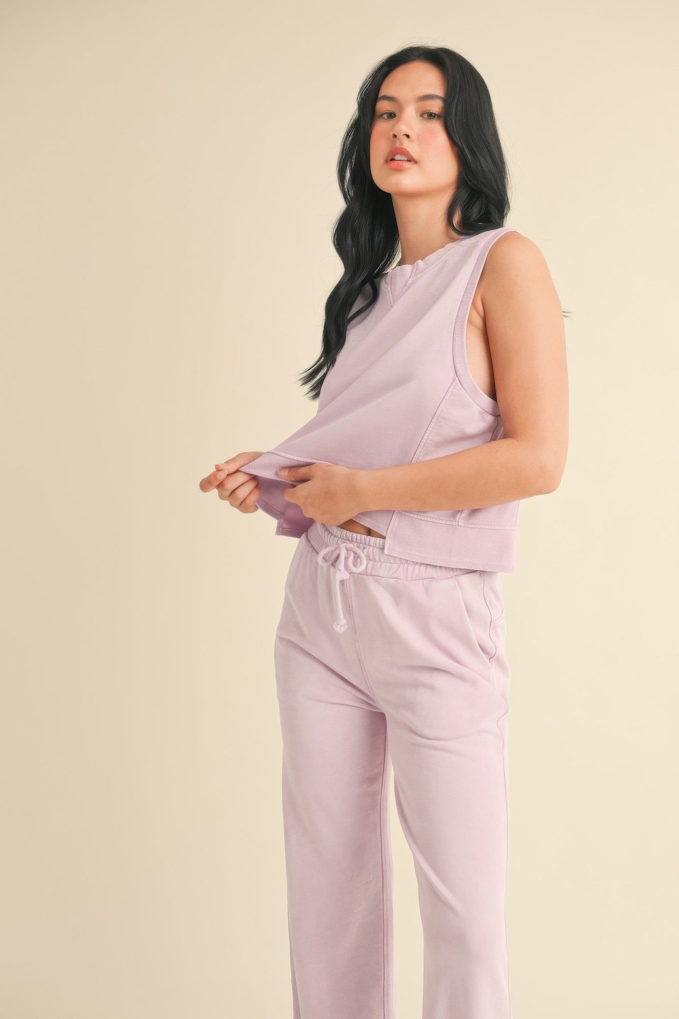 Mineral Wash Sleeveless Top