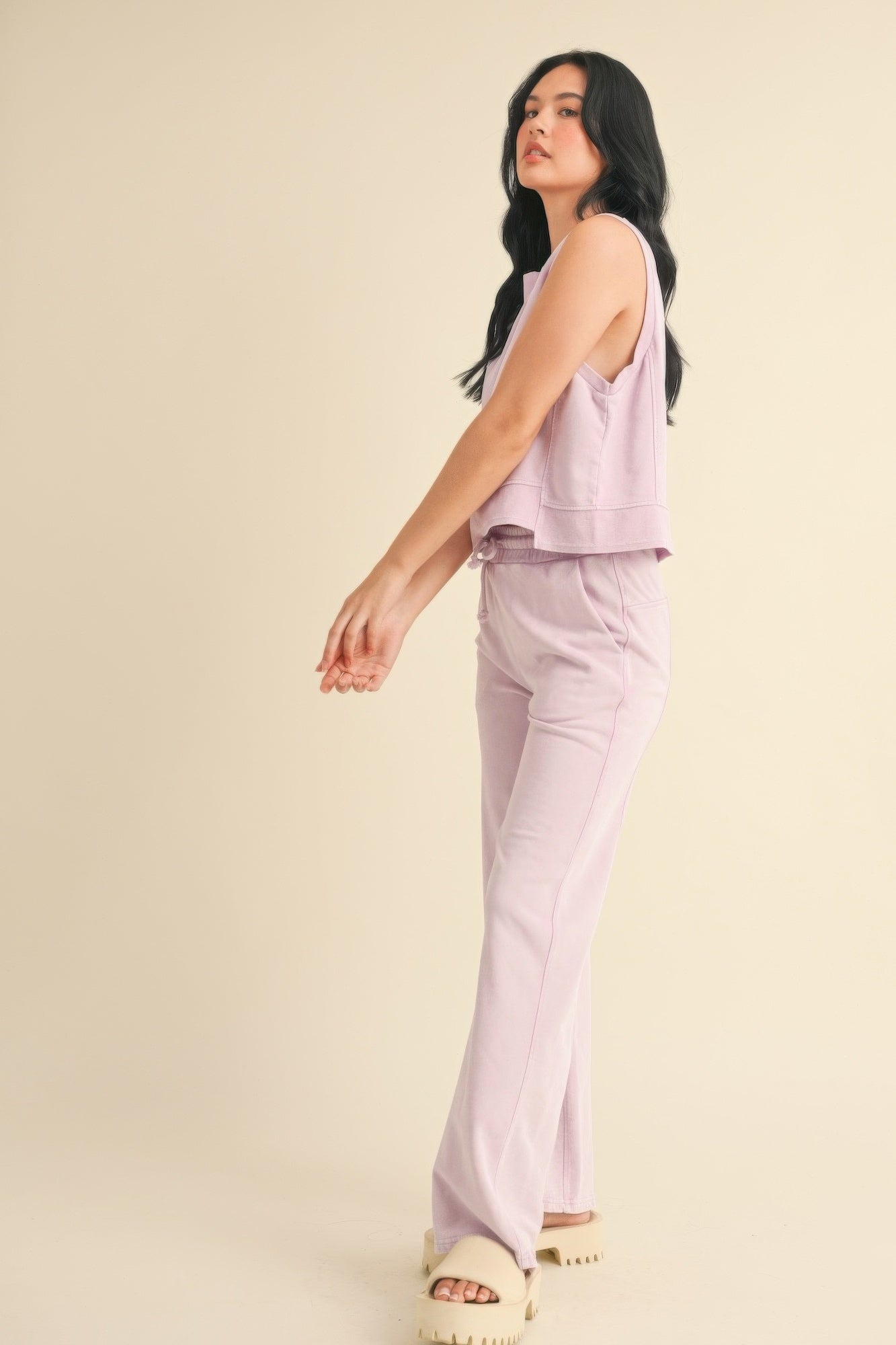 Mineral Wash Sleeveless Top