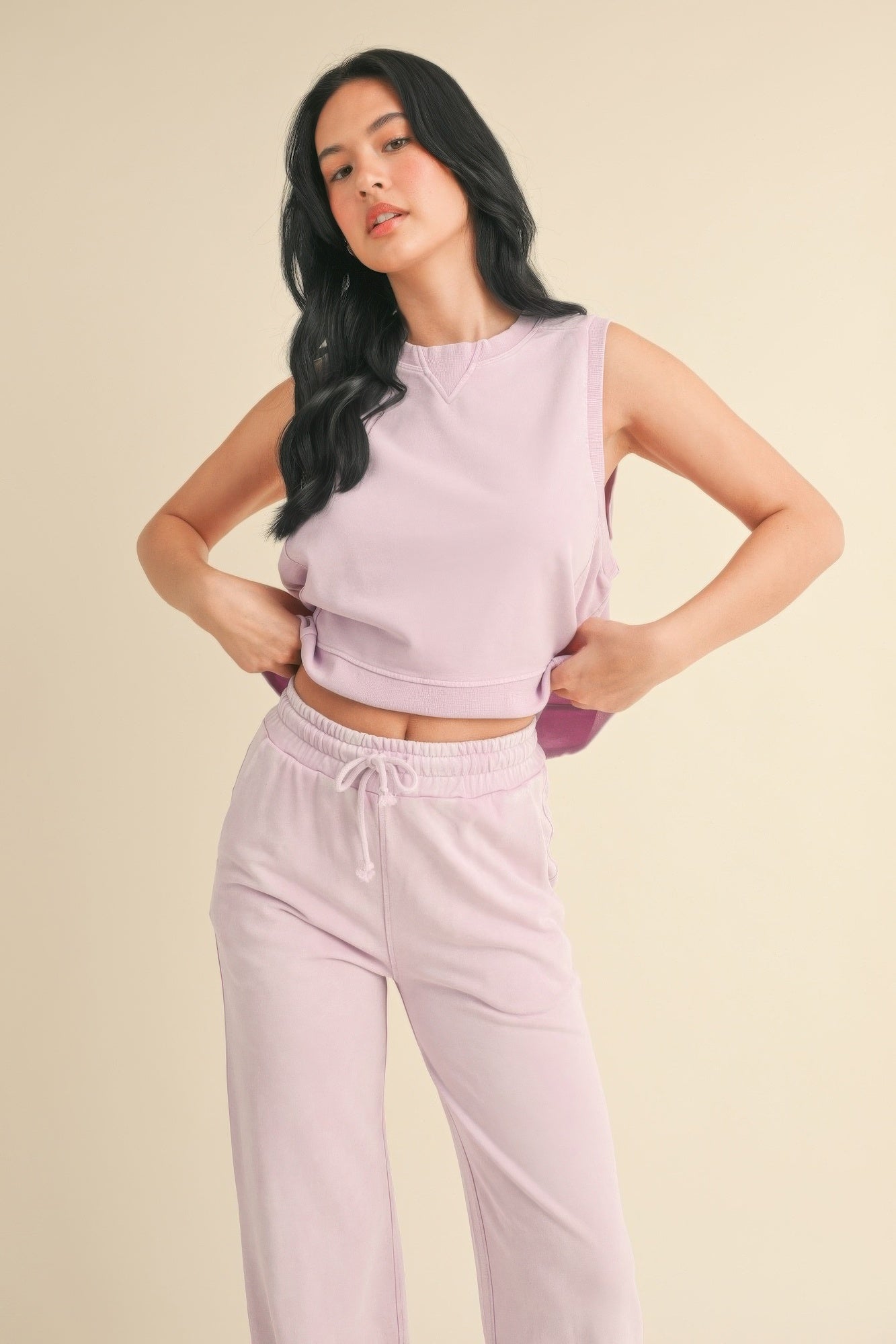 Mineral Wash Sleeveless Top