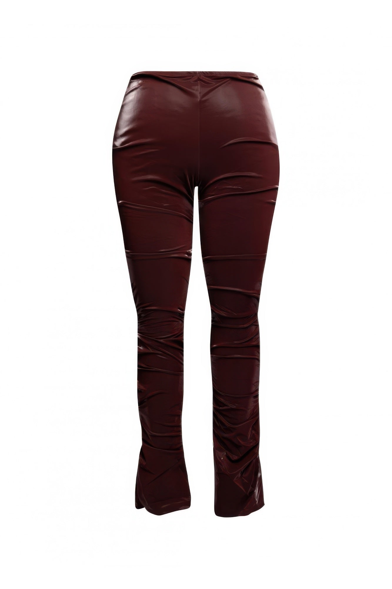 Velvet Pu Ruched Pants 3XL