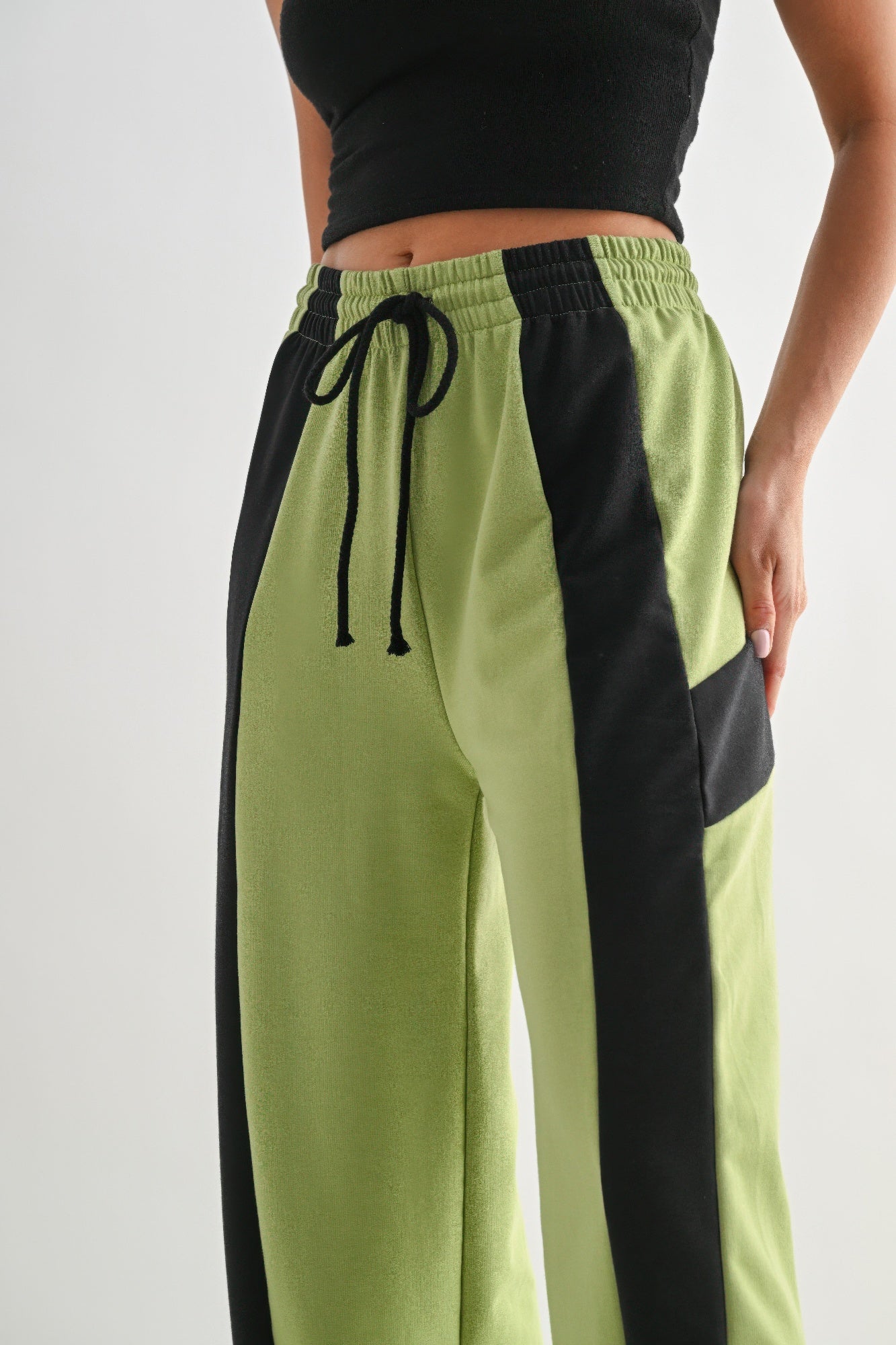 Color Block Wide Leg Lounge Pants