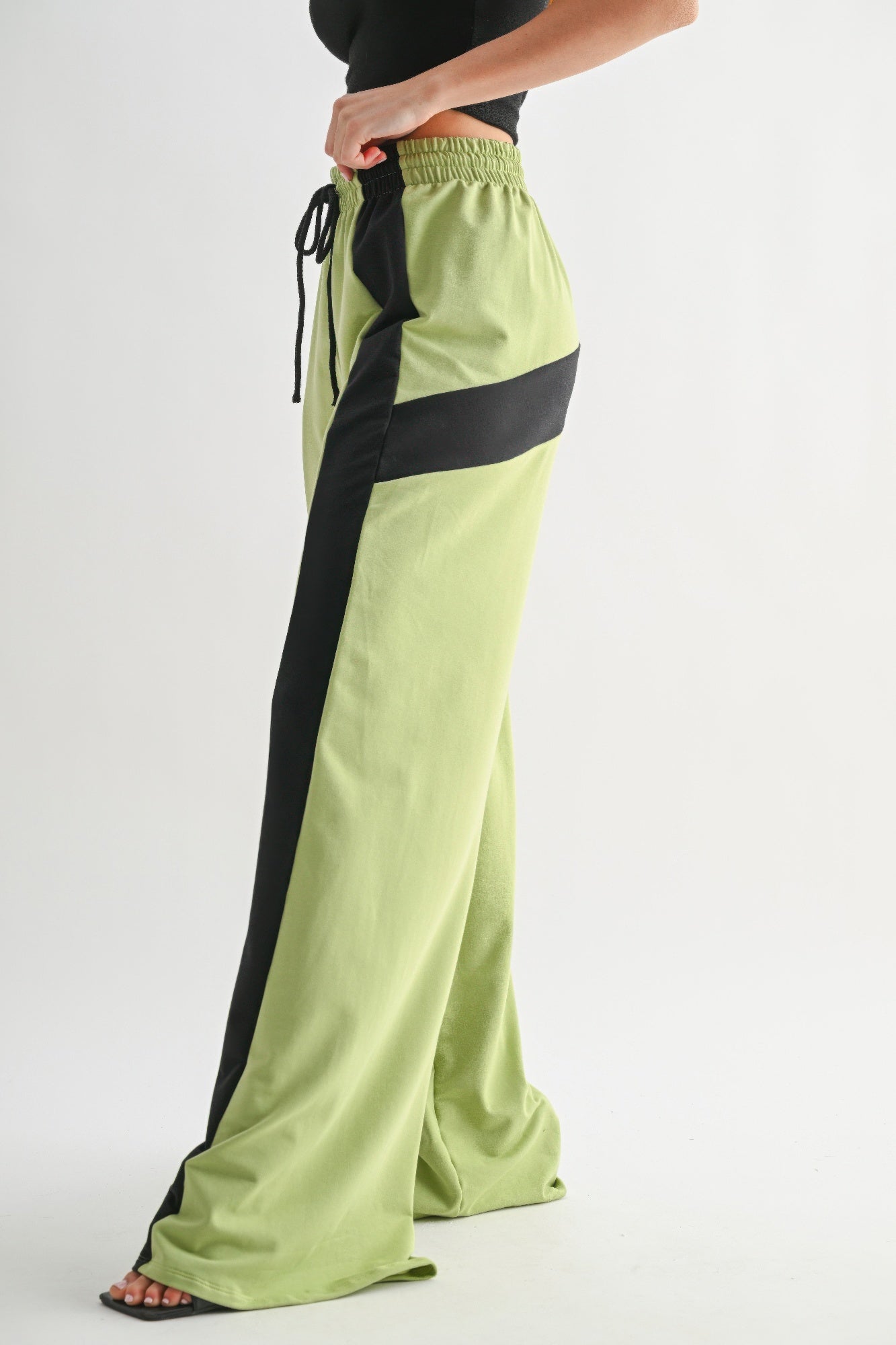 Color Block Wide Leg Lounge Pants