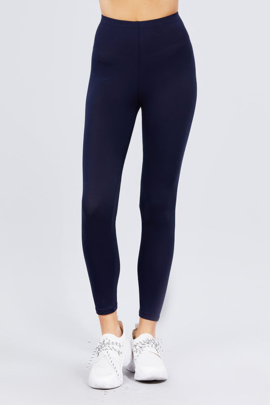 Cotton Spandex Leggings L