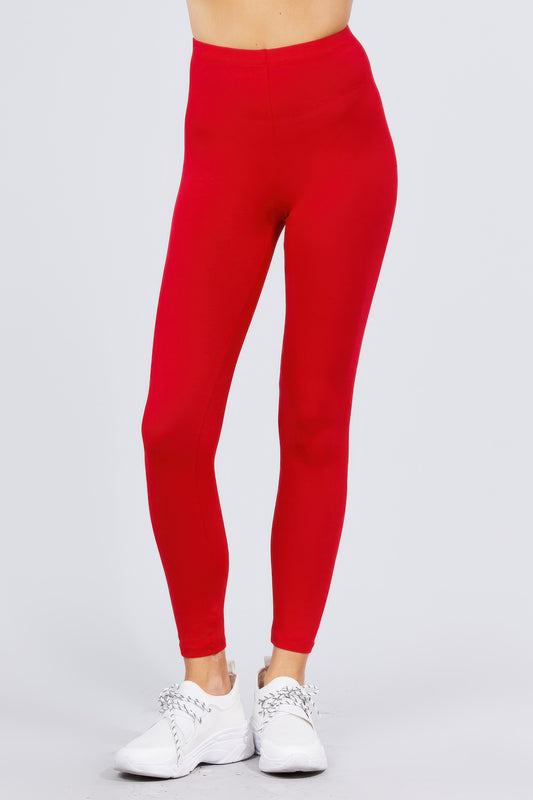 Cotton Spandex Leggings L