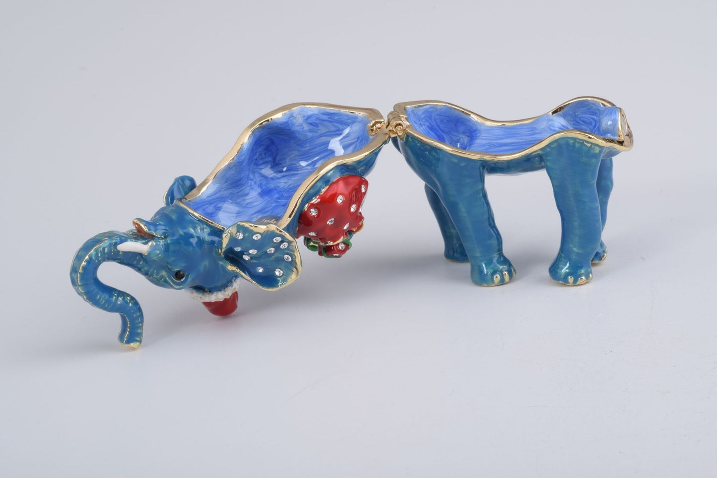 Christmas Elephant bearing gifts and presents