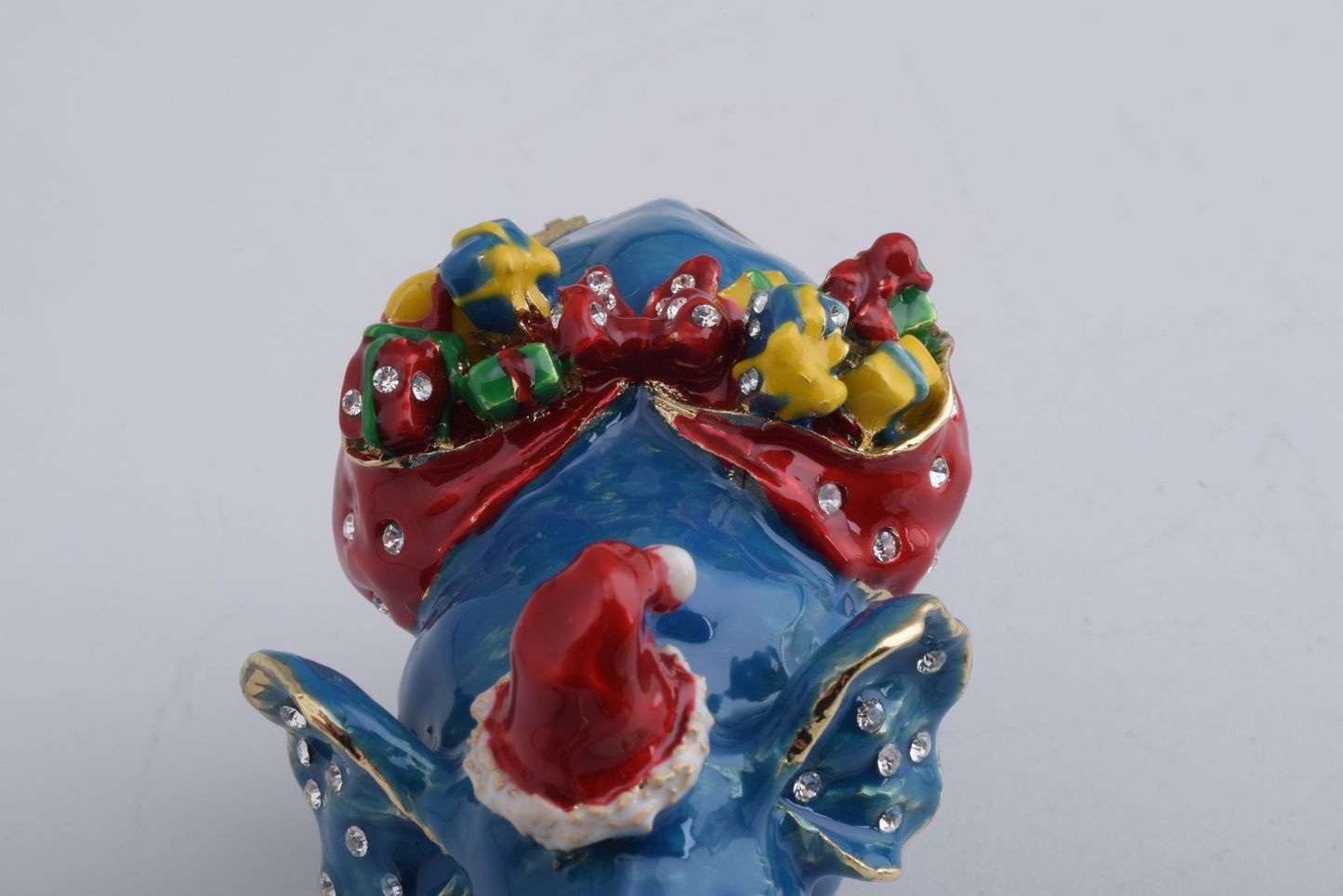 Christmas Elephant bearing gifts and presents