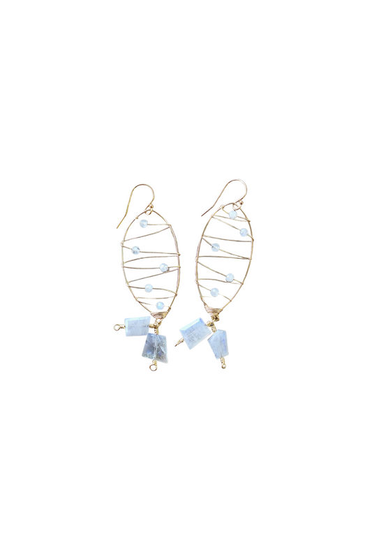 Malibu Earring in Moonstone