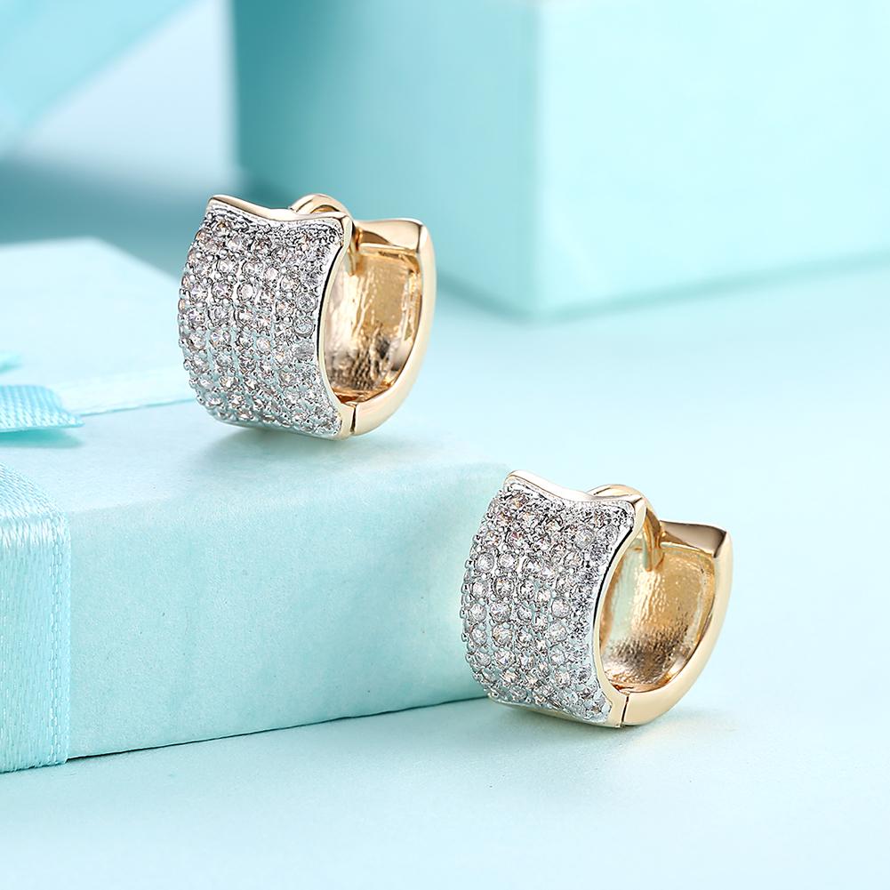 Elements Cubed Earrings in 14K Gold Elsy Style Earring