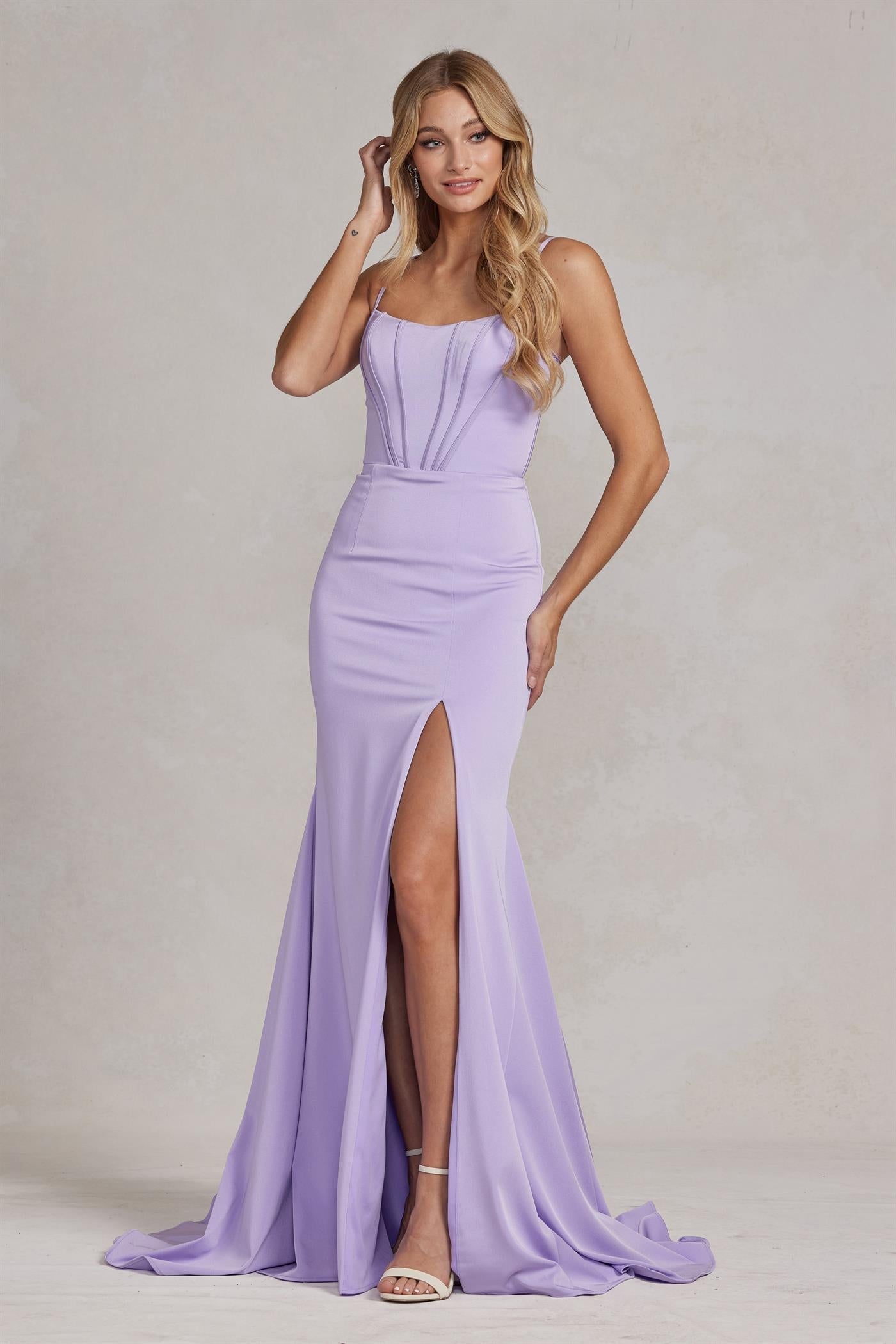 Embroidered Sequins Sweetheart Open Back Mermaid Long Evening Dress NXR1072 Elsy Style Evening Dress