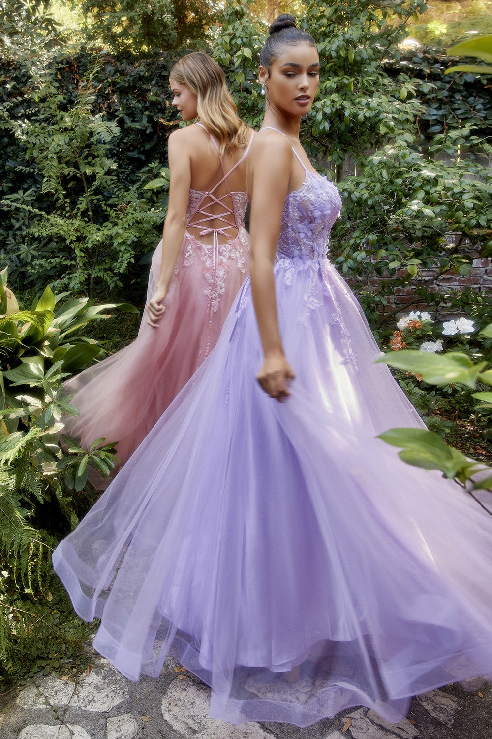 FLUTTERING BUTTERFLY APPLIQUE A-LINE GOWN ALA1141 Elsy Style All dresses