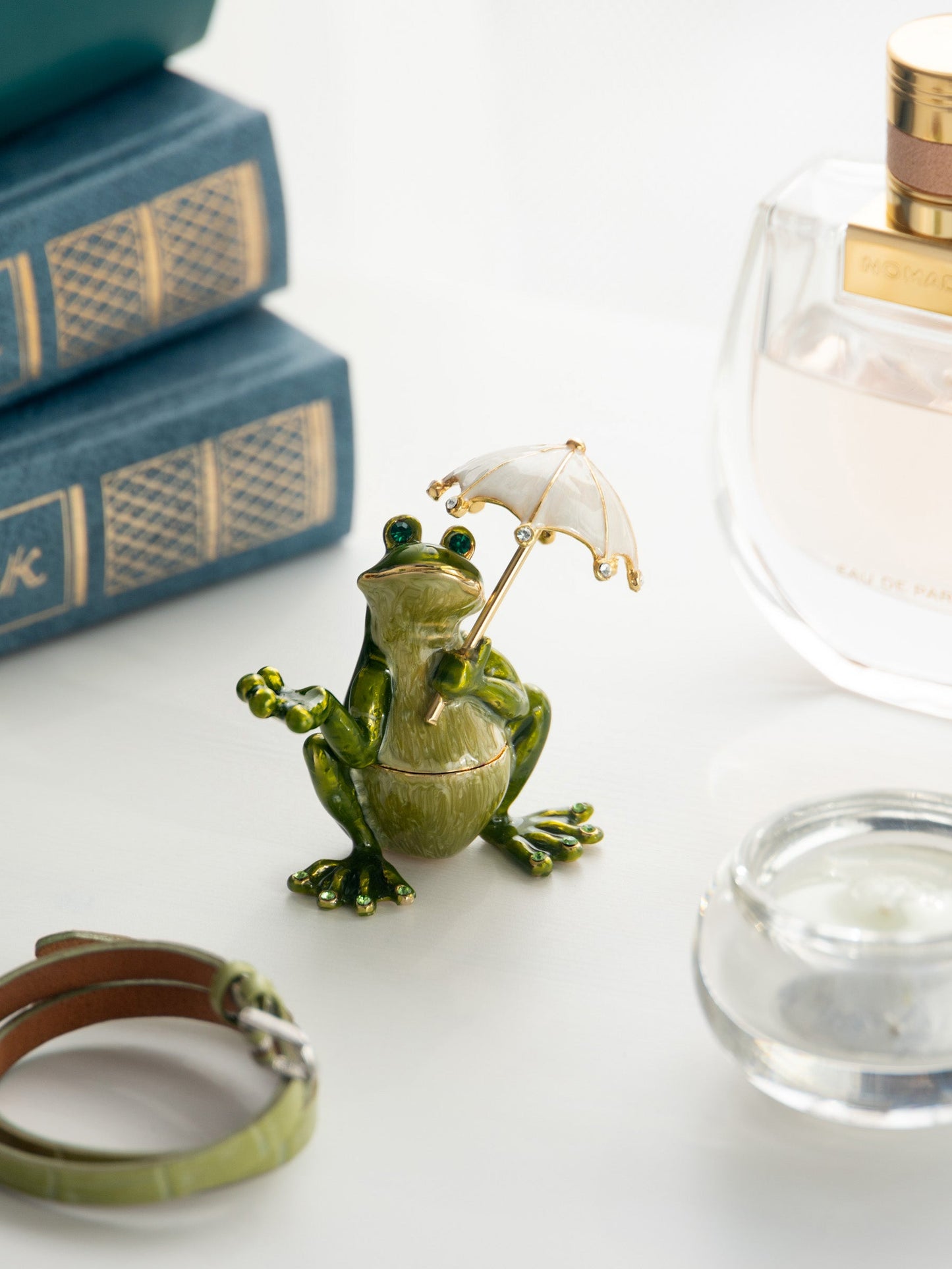 Frog holding an Umbrella