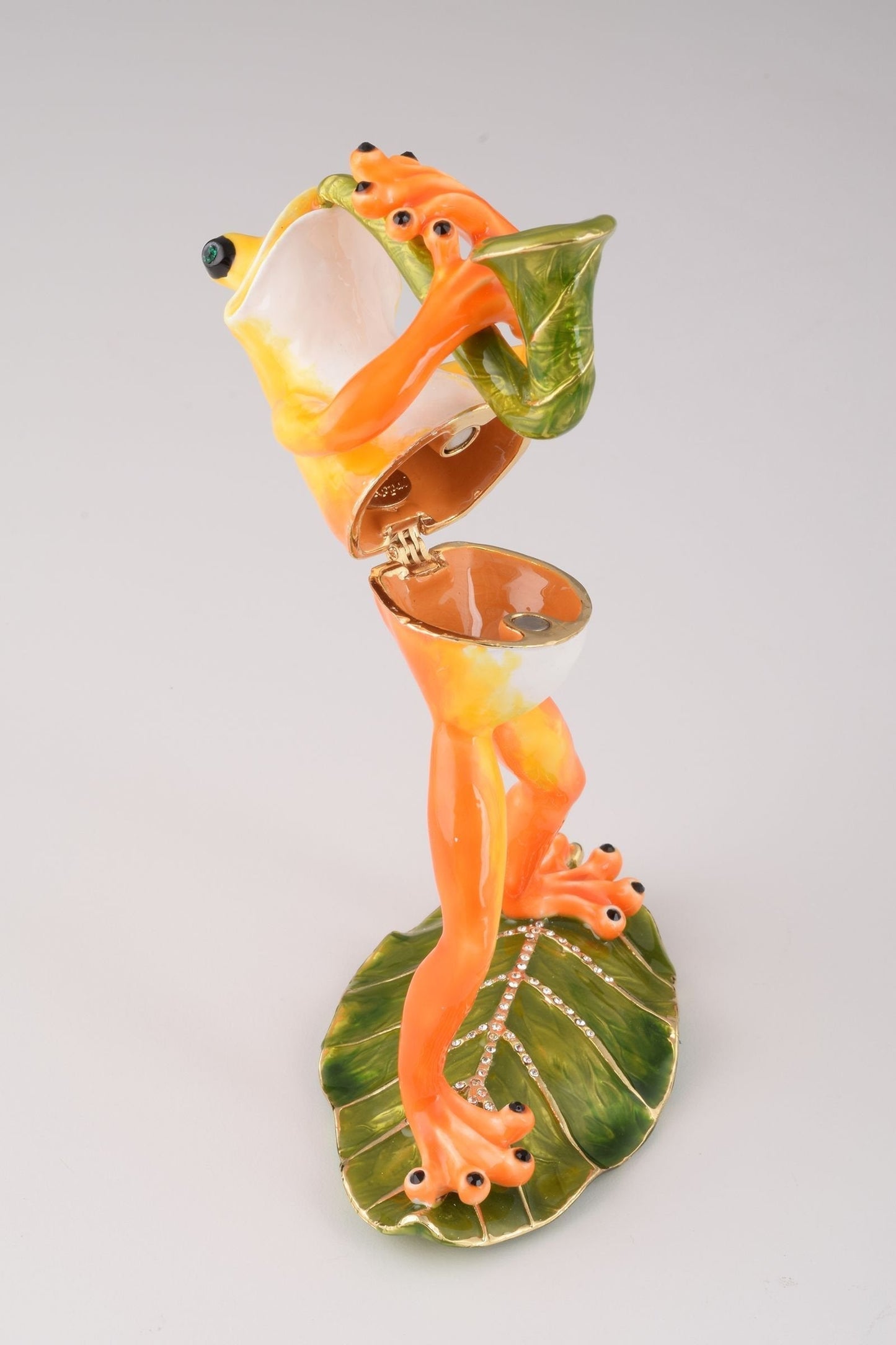 Frog Playing a Saxophone