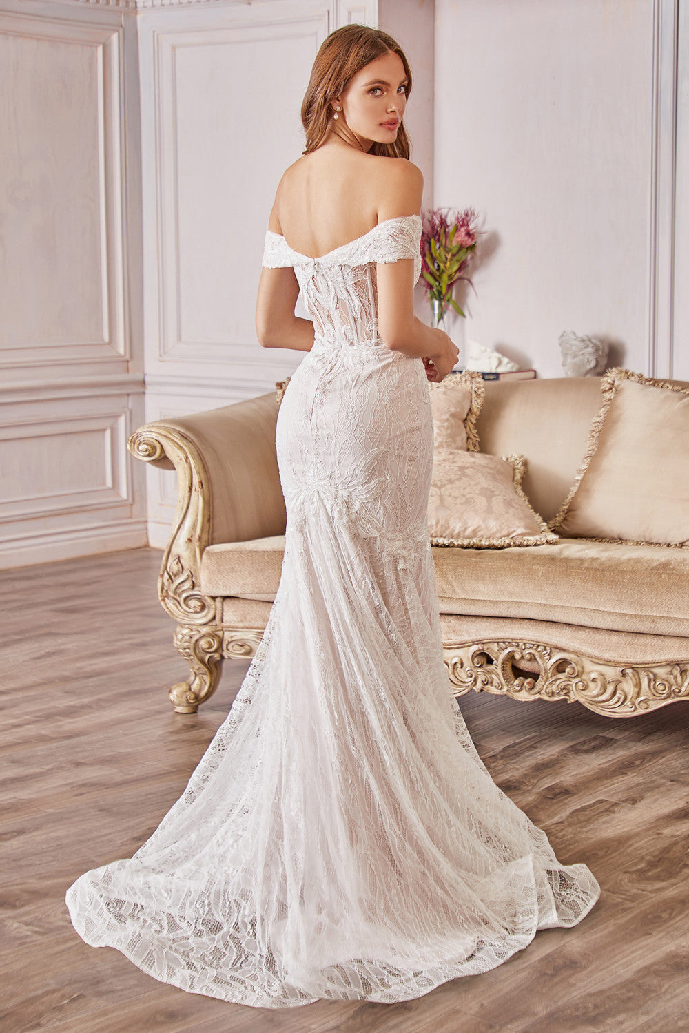 JOLIE LACE BRIDAL GOWN ALA0666W Elsy Style All dresses