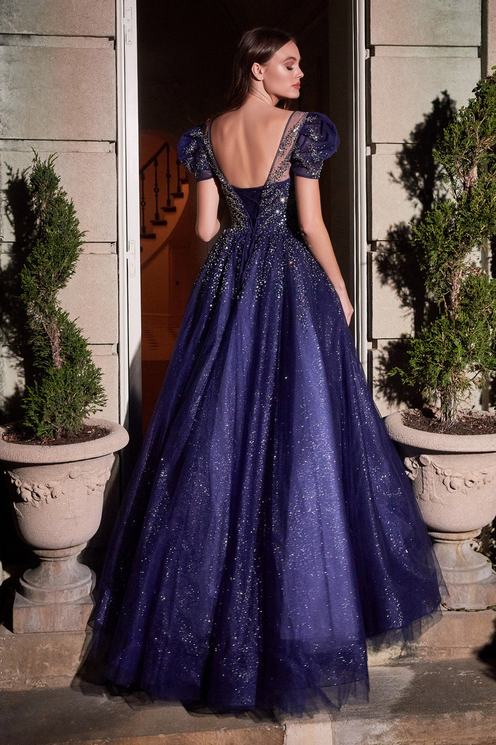 LAYERED TULLE BALL GOWN ALB702 Elsy Style All dresses