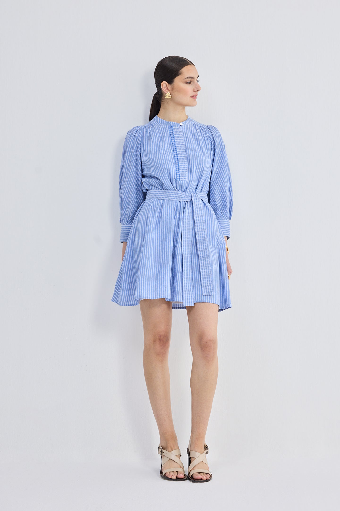 Oversized Tunic Dress with Optional Belt
