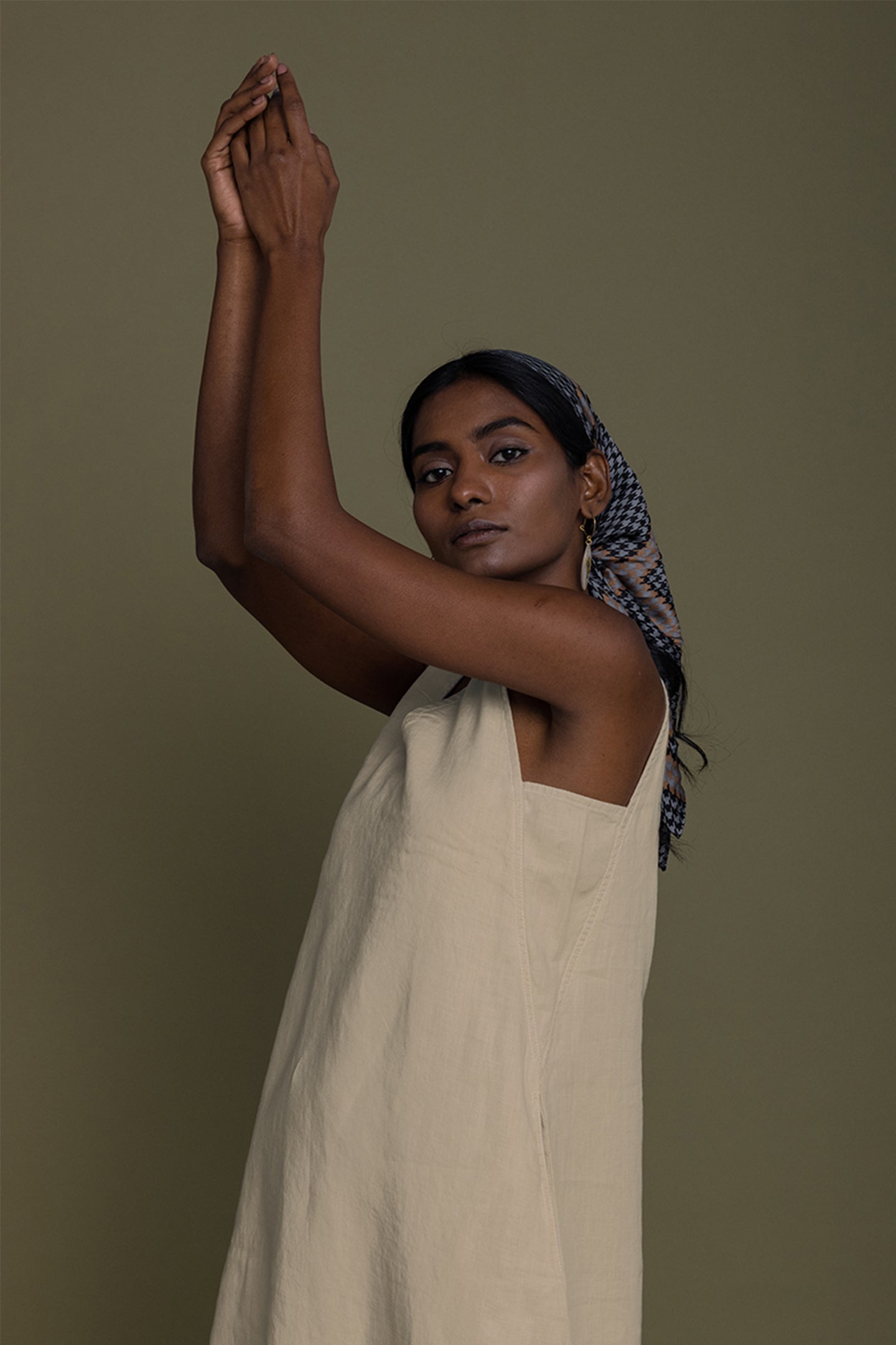 Reading Tea Leaves Dress in Neutral Beige