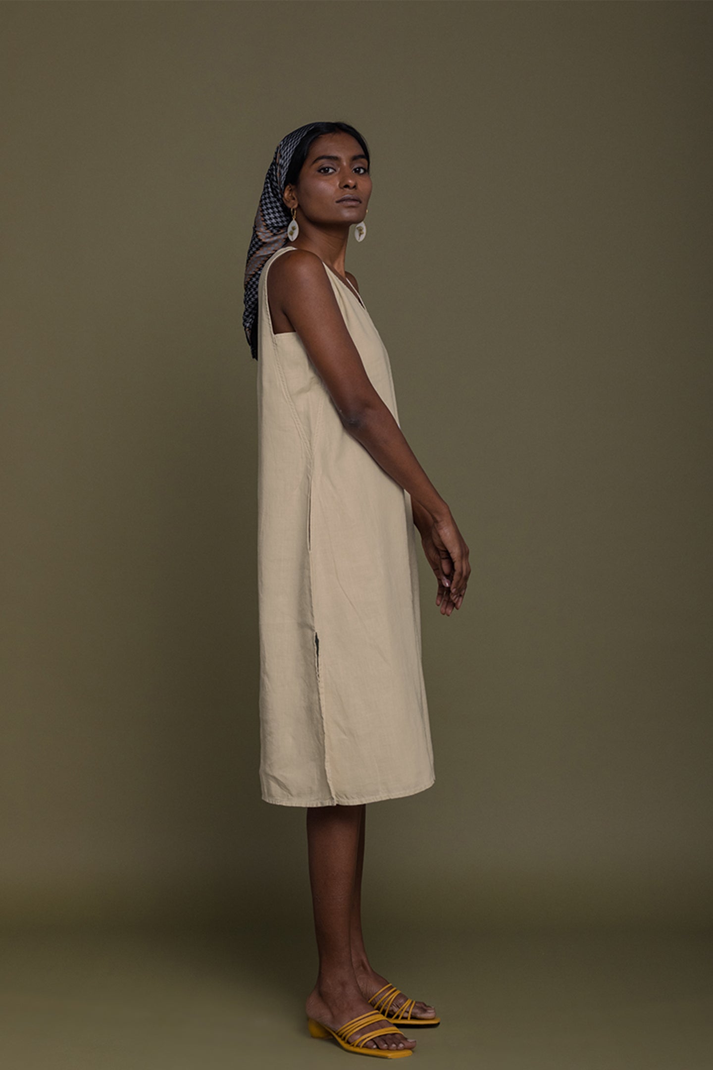 Reading Tea Leaves Dress in Neutral Beige