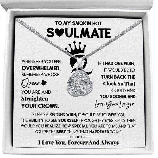 To My Smokin Hot Soulmate - I Love You Forever and Always - Tryndi Love Knot Necklace Elsy Style Necklaces