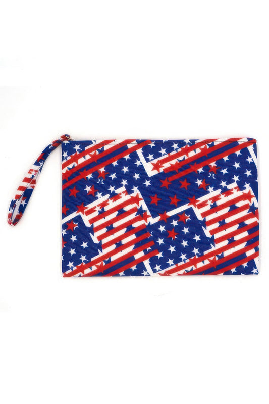 American Flag Pouch Multicolor