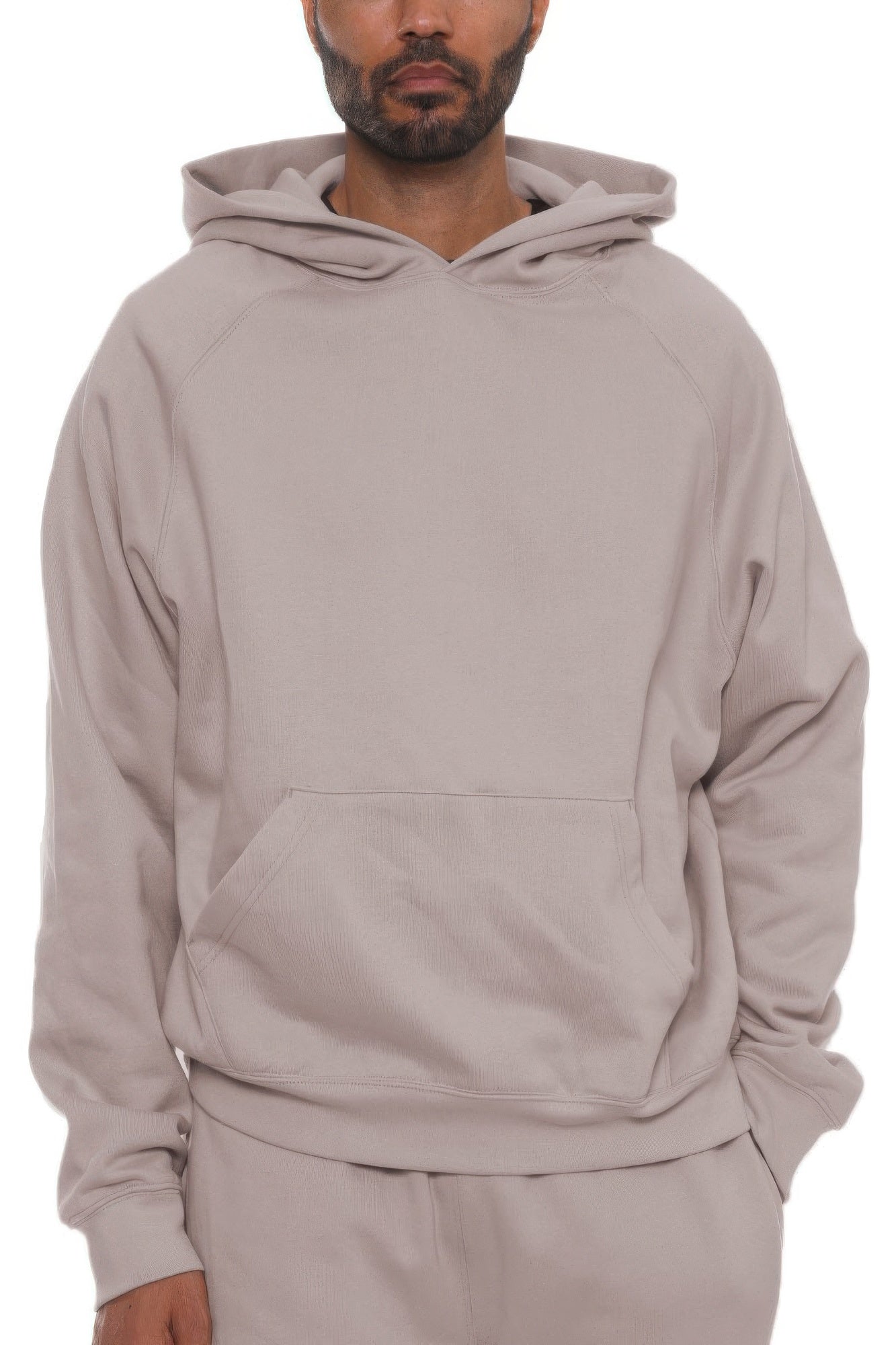 Premium Cotton Hoodie Taupe